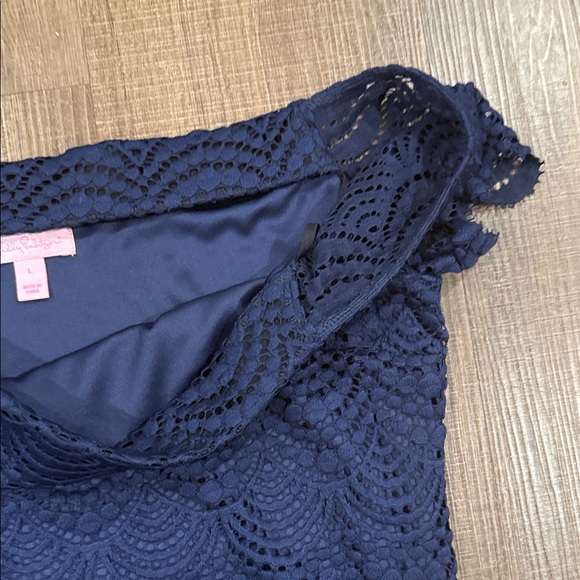 Lilly Pulitzer Jade navy lace dress - Picture 5 of 12